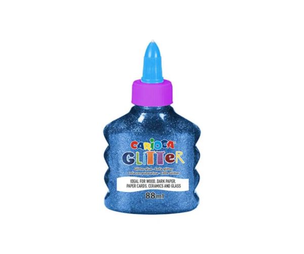 Lipici lichid strălucitor spark culoare albastră 88ml - Carioca
