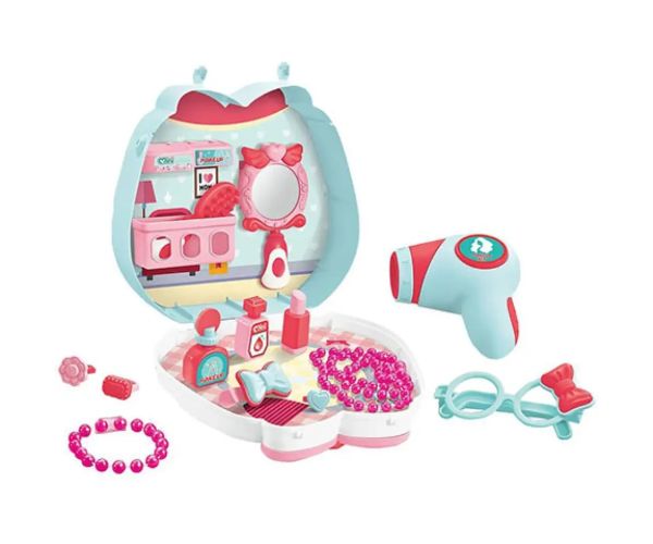 Mini machiaj set de joacă în geantă mică 16 bucăți