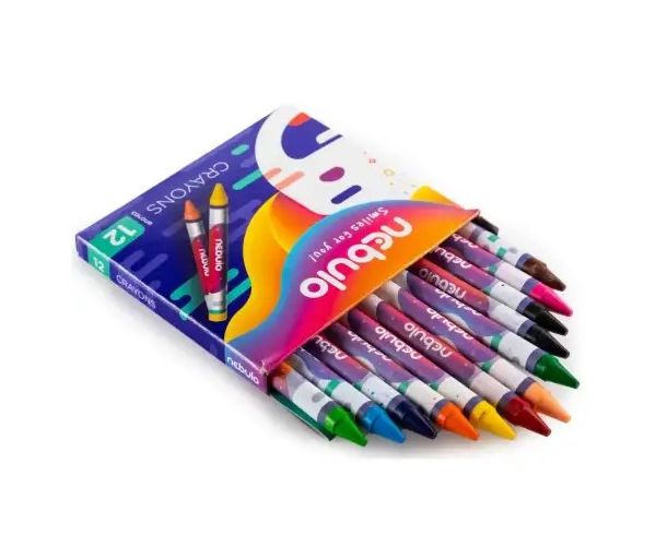 Nebulo: Set de creioane colorate 12 bucăți