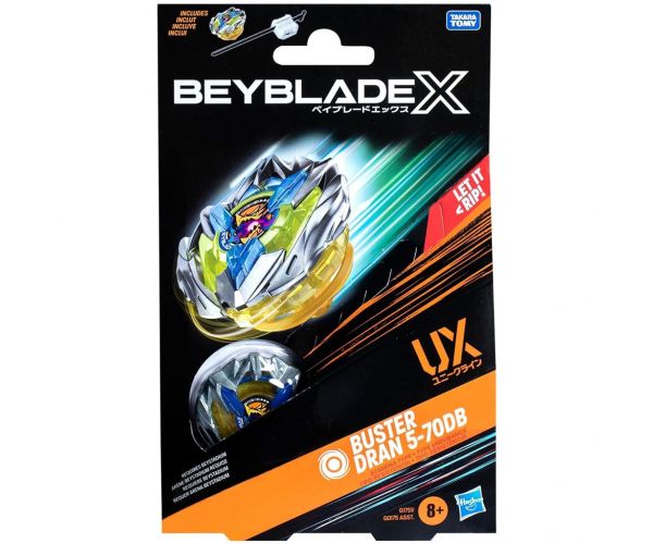 Beyblade X Starter pack: Buster Dran 5-70DB spinner set de început - Hasbro