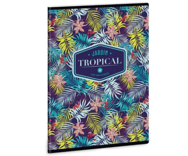 Ars Una: Tropical Lilly Flower caiet cu pătrățele A5 40 file