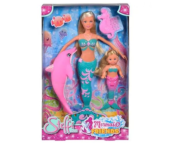Steffi Love: Păpușa sirenă Evie și delfin - Simba Toys