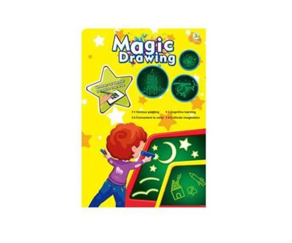 Set de tablă magică cu șablon și pix