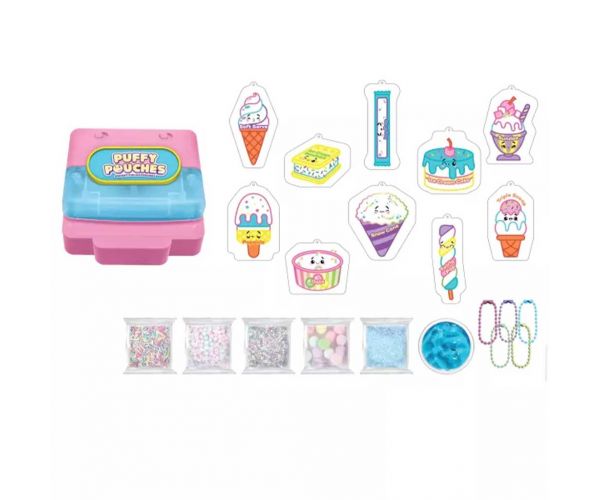Puffy Pouches: set de design Pufi charm - înghețată