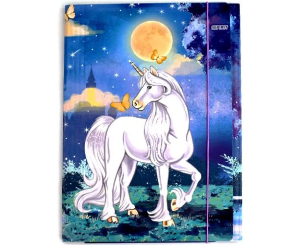 Spirit: Believe in Magic unicorn mapă cu elastic mărime A4