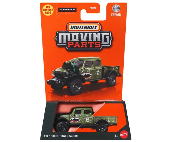 Matchbox Piese Mobile: 1947 Dodge Power Wagon mașinuță deschisă 1/64 - Mattel