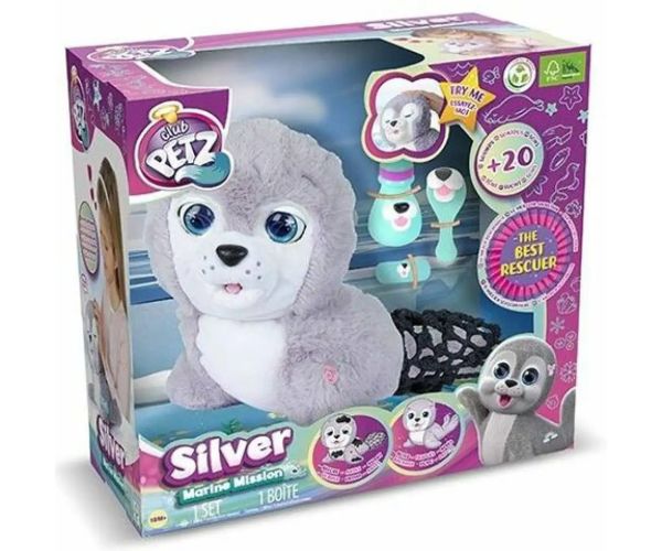 Silver interactiv baby focă pluș