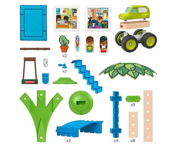 Fisher-Price: Wonder Makers beach bungalow set 35 bucăți - Mattel