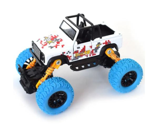 Off-Road mașină jeep albă 1/32