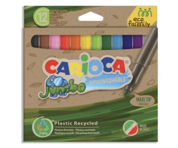 Eco Family Jumbo 12 bucăți set marker colorat - Carioca