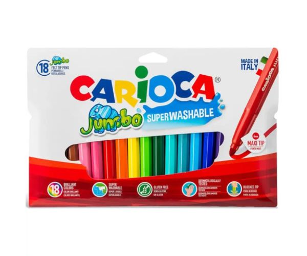 Jumbo Marekere în suport plastic 18 bucăţi - Carioca