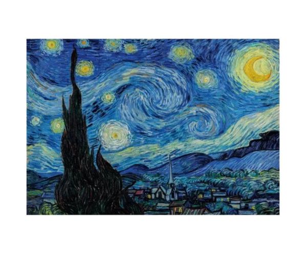 Colecția Muzeului: Van Gogh - Noaptea înstelată HQC puzzle de 1000 de piese cu poster - Clementoni