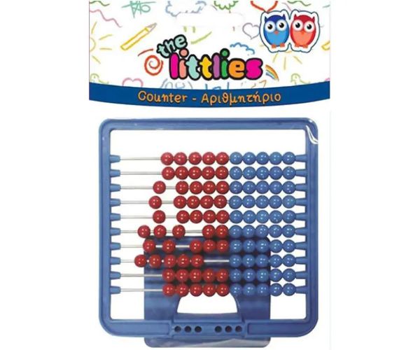 Plastic abacus cu 100 bucăți biluțe