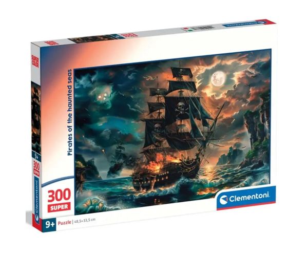 Puzzle cu 300 de piese Pirații mării fantomă - Clementoni