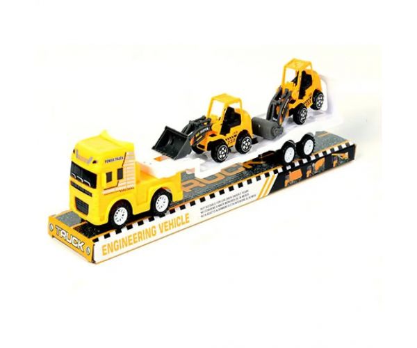 Camion de constructii cu 2 bucăți de vehicule