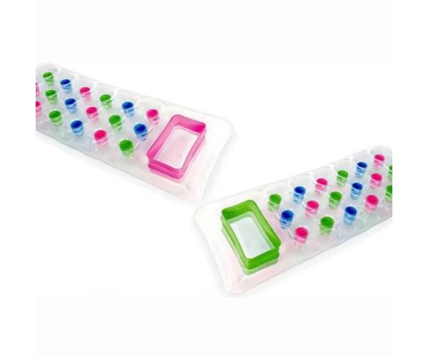 Saltea transparentă cu pahare colorate - Intex