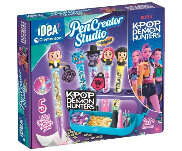 Idea! K-Pop Vânătorii de Demoni: Studio creativ de creioane cu 5 creioane – Clementoni