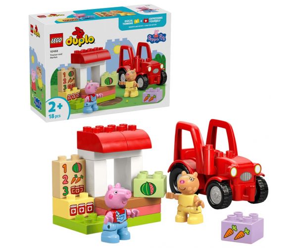LEGO® DUPLO®: Tractor și piață (10468)