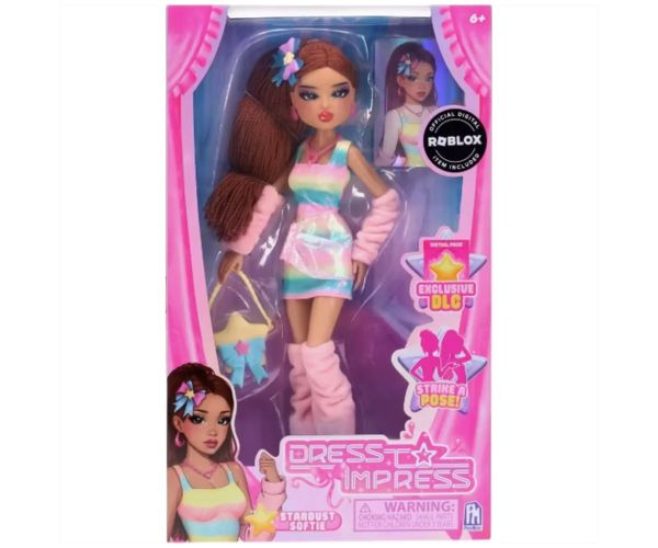 Phatmojo Dress to Impress Papusa de Moda - Stardust Softie cu cod DLC