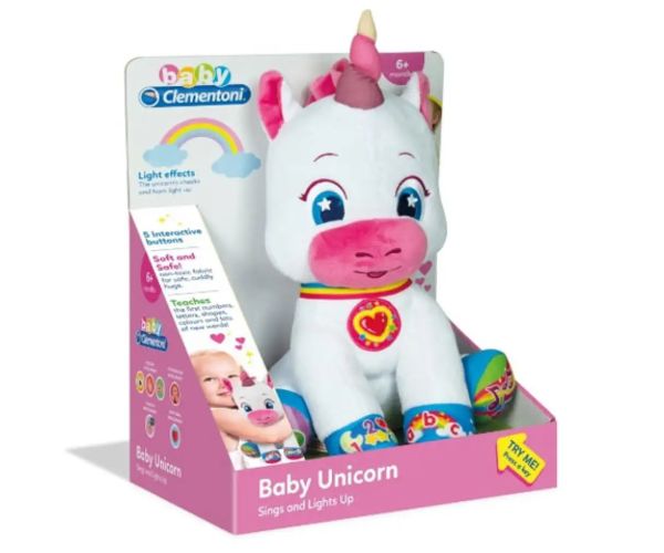 Clementoni: pluș unicorn interactiv 32cm (limba maghiară)