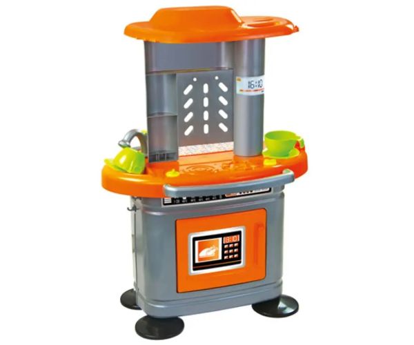 Bucătărie de joacă culoarea gri cu accesorii 67cm
