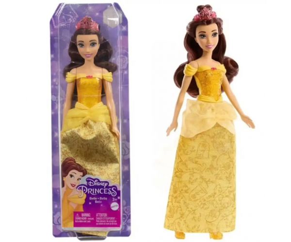 Disney Princess: Belle sclipitoare prințesă păpușă - Mattel