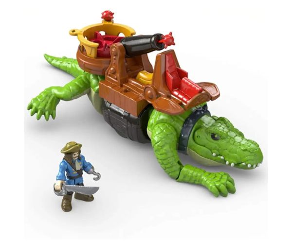 Fisher-Price: Imaginext crocodil și căpitanul Hook set de joacă - Mattel