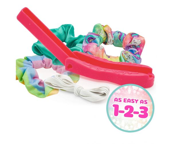 WeCool: Set pentru crearea de elastice de păr ILY DIY Scruncheeze
