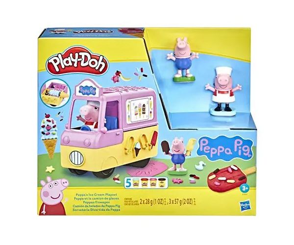 Play-Doh: Peppa Pig set de făcut înghețată cu accesorii 227g - Hasbro