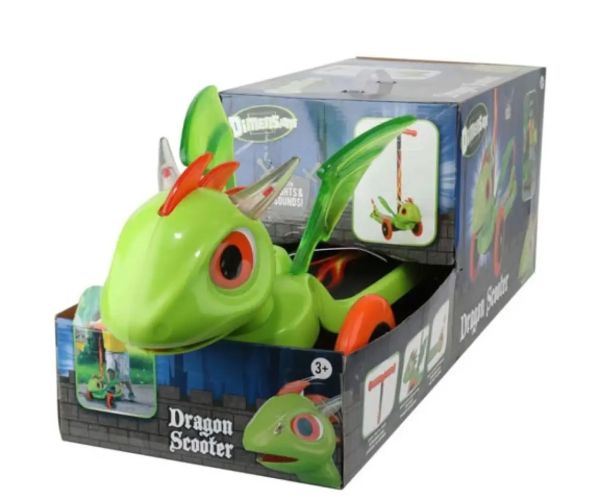 Trotinetă trei roți formă dragon