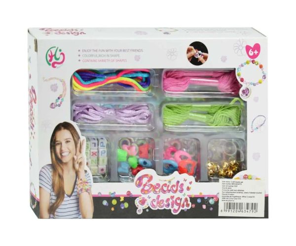 Beads Design: Set de mărgele bijuterii cu fire colorate și mărgele