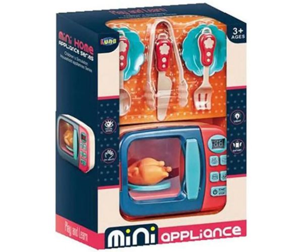 Mini Appliance cuptor cu microunde set de joacă cu lumini