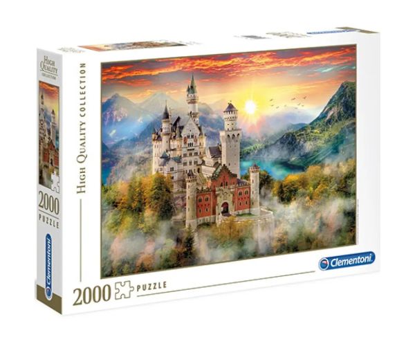 Castelul Neuschwanstein puzzle HQC 2000 de piese - Clementoni