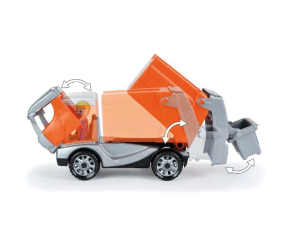 LENA: Truckies maşină de gunoi cu figurină 22cm