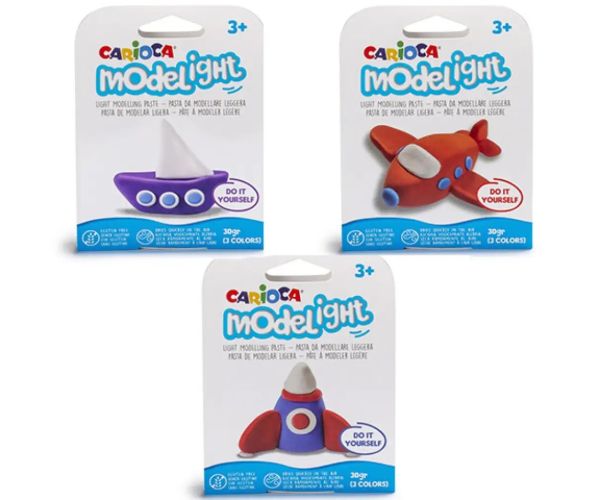 Modelight Vehicule plastilină mai multe variante 30 g 1 bucată - Carioca