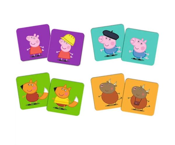 Peppa Pig Classic & Plus joc de memorie 36 bucăți - Trefl