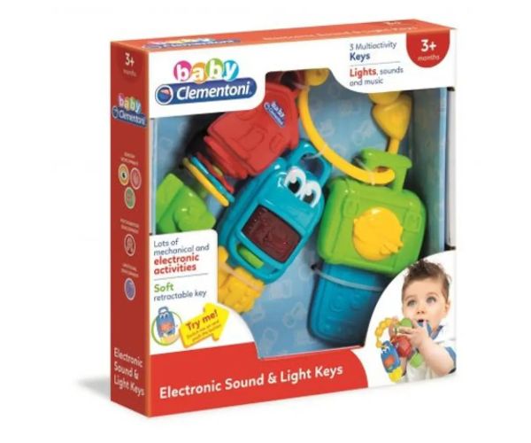 Baby cheie de mașină cu sunete și lumini - Clementoni