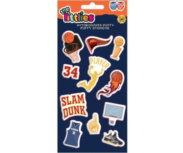 The Littlies: Baschet 3D Puffy Stickers set abțibild 10x22cm