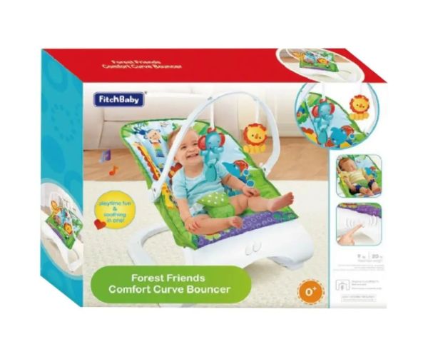 Fitch Baby: Pădure tropicală fotoliu baby cu sunete și vibrație