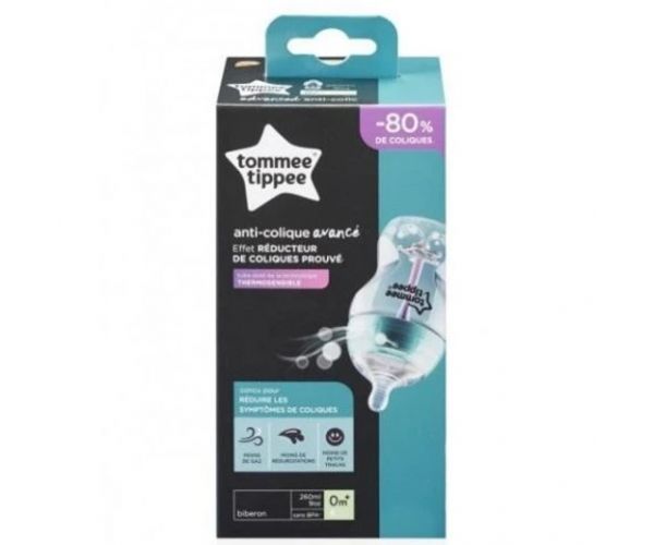 Tommee Tippee: Biberon turcoaz Advanced ANTI-COLIC 260 ml (0 luni+)