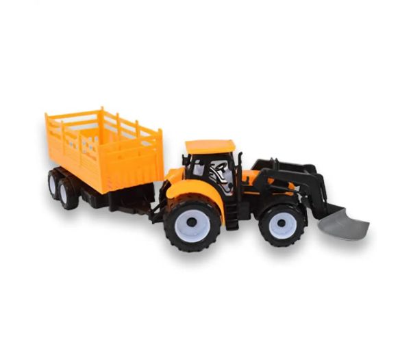 Engineering Truck: Mașină de lucru tractor excavator cu remorcă 45 cm