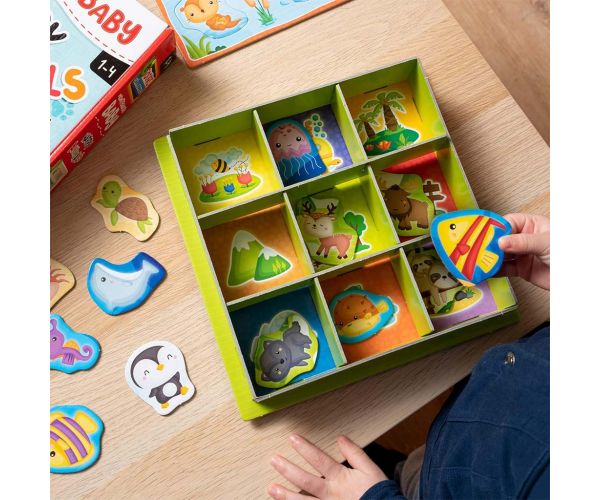 Montessori: Colecție de jocuri cu animale fericite 67buc - Lisciani