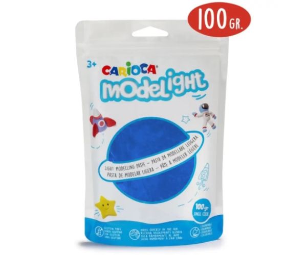 Modelight 100g plastilină albastră - Carioca