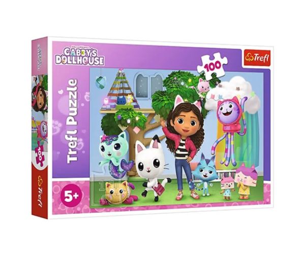 Casa de păpuși a lui Gabby 100 bucăți puzzle - Trefl