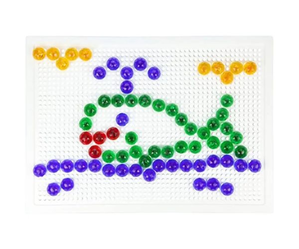 LENA: Mosaik biluțe transparente set creativ 15mm 120 de bucăți