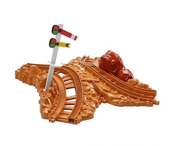 Thomas Track Master: Curbă dublă element de şine - Mattel