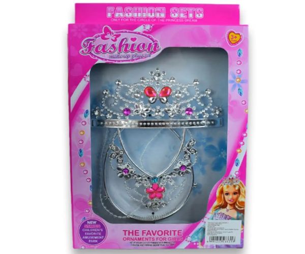 Set de frumusețe prințesă cu tiara și colier