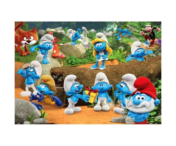 Smurfs distracție în pădure 104bucăți supercolor puzzle - Clementoni