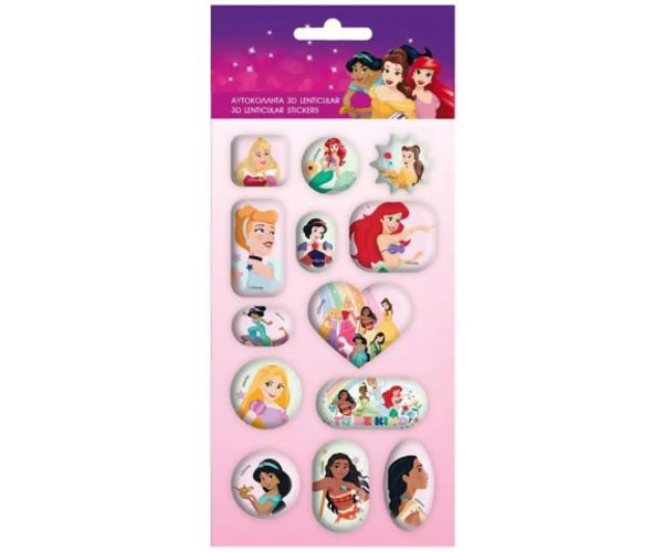 Disney: Prințese Disney 3D hologramă 13 bucăți set abțibild
