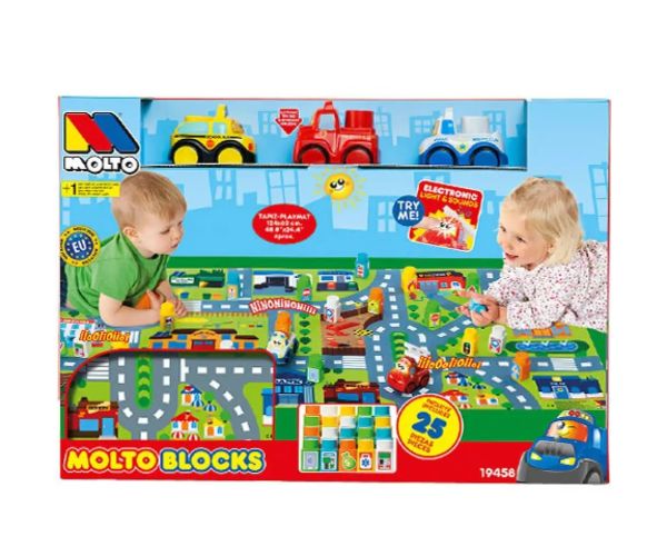 Molto: Blocks covor de joacă 25 bucăți set